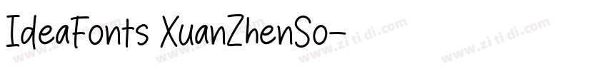 IdeaFonts XuanZhenSo字体转换